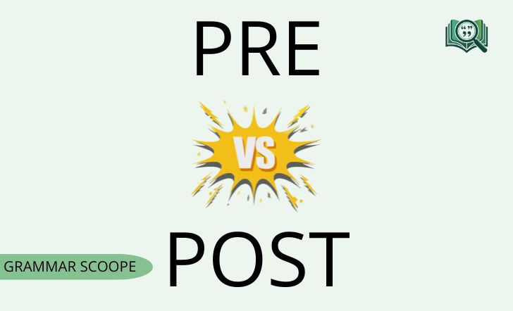 pre vs post