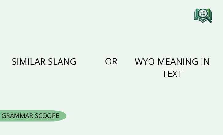 WYO Meaning in Text